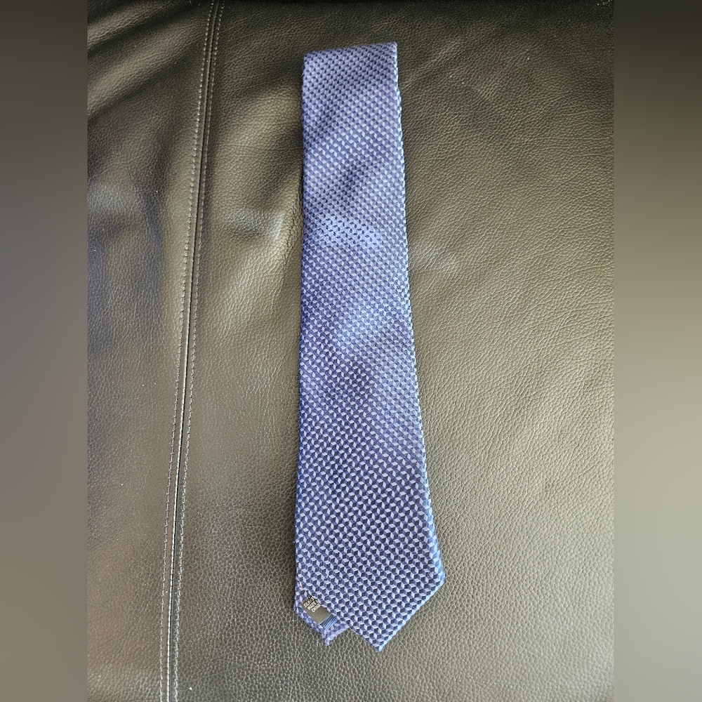 Ryan Seacrest distinction blue silk tie